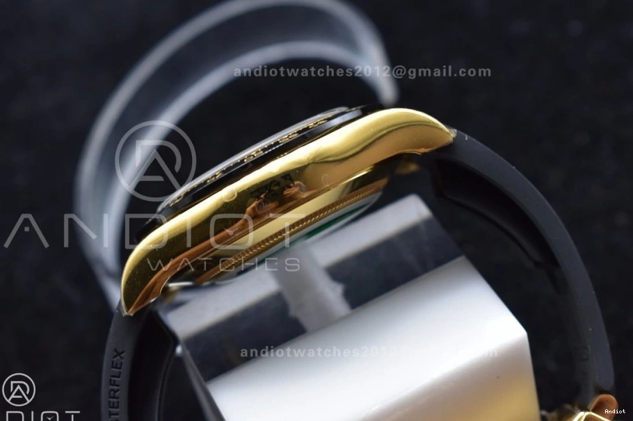 Strap BTF on Dial Oysterflex 1:1 YG Daytona SA4130 Black Edition Best Rubber 116518 0121